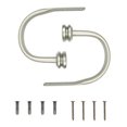 thumbnail image 4 of Mainstays Decorative Capped Curtain Holdbacks, Nickel (2 Count), 4 of 6