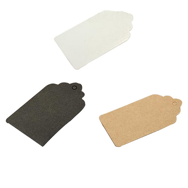 Xingzhi 100pcs Label Kraft Paper Blank Hang gift label Tags Christmas Wedding Party Favor Notes Solid Gift Card