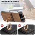 thumbnail image 3 of Compatible Motorola Moto Razr 2023 Case Wallet,Motorola Razr 2023 Wallet Case Leather,Luxury Hard PC+PU Leather Protective Ring Phone Case for Moto Razr 40 Case New Motorola Razr 2023 Case Brown, 3 of 7