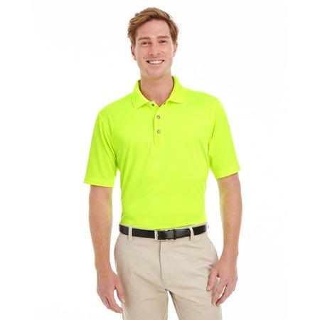 Harriton Men's Advantage IL Snap Placket Performance Polo