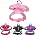 thumbnail image 2 of Bow Tie Dog Harness Rhinestone Crystal Soft Bling Sparkly Diamond Jewelry for Girls Pet Cat Puppy Female, 2 of 6