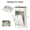 thumbnail image 3 of Blotout 13 Gallon Tilt Out Trash Cabinet, Hidden Wooden Trash Can with Drawer, Pet Proof Freestanding Kitchen Recycling Cabinet for Kitchen, Kitchen, Living Room, 3 of 7