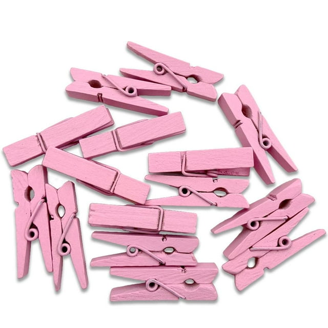 Toystoory 100 unids/bolsa 35mm clavijas de artesanías papel para teléfono Clips para fotos Scrapbooking fiesta Peg Oficina artesanía Clip Rosa