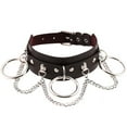 thumbnail image 1 of Qarigey Harajuku Chocker Sexy Lock Key Remaches Black Goth Punk Chokers Gothic Gargantilla Collar para mujeres Hip Hop Cosplay Ropa, zapatos y accesorios Miscelánea café oscuro, 1 of 6