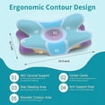 thumbnail image 2 of Cervical Neck Pillow for Pain Relief - Ergonomic Side Sleeper Pillow for Neck Support, Cooling Memory Foam Pillows for Sleeping, Contour Pillow Orthopedic Bed Pillow for Back Stomach Sleepers, 2 of 7