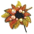 thumbnail image 2 of BP-228C Beadwork kit for creating brooch Crystal Art "Sunflower", 2 of 4