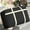 Black_BK, variant on Oggfader Extra Large Heavy-Duty Waterproof Storage Bag - Reinforced Handles, Non-Woven, Foldable for Moving, Clothes, Bedding, Quilts - 1 Pack, Black