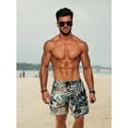thumbnail image 5 of GENTS BLISS Hawaiian Men Shorts Bathing Mesh Lining Beach Shorts for Men with Pockets Swim Trunks, 5 of 9