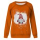thumbnail image 4 of Top de suéter con estampado navideño de manga larga con cuello redondo para mujer primavera otoño Pompotops FGAJ10301, 4 of 5