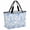 SkyBlue, variant on Watercolor Grey Floral Beach Bag for Women, Large Breathable Mesh Beach Tote Bag, Gray Ombre Botanical Summer Sandproof Lightweight Travel Bags for Vacation Picnic Swimming Pool 15.7"x15.7"x9.1"