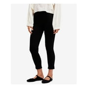 FREE PEOPLE Womens Black High Waist Ankle Skinny Pants Size: 28 Waist