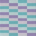 thumbnail image 1 of Ahgly Company Machine Washable Indoor Square Transitional Slate Blue Grey Blue Area Rugs, 4' Square, 1 of 7