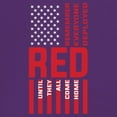 thumbnail image 3 of Remember Everyone Deployed Women's V-Neck T-shirt Until They All Come Home RED Friday Military US Flag American Patriot Tee, 3 of 7
