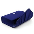 thumbnail image 2 of Milisente Women Evening Bag Suede Pleated Clutch Purse Envelope Clutches(Royal Blue), 2 of 9