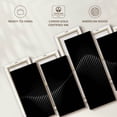 thumbnail image 6 of Elephant Stock Sound Wave Wall Art - Horizontal Multi Panel Canvas - Living Room Wall Decor - Music Multi Panel - Black And Gray Decor - 54" x 27", 6 of 8