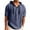 Navy, variant on Yiaimeir ‌Men's Hooded Hemp T-shirt Thin Loose Fit Summer Casual Short Sleeve‌