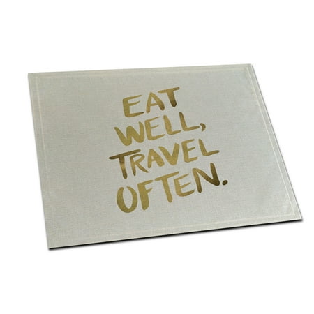 

Farfi Washable Placemat Heat Insulation Letter Print Table Mat Non-slip Bowl Coaster (Type 4)
