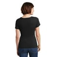thumbnail image 2 of District Made Ladies Perfect Weight Scoop Tee-4XL (Jet Black), 2 of 6