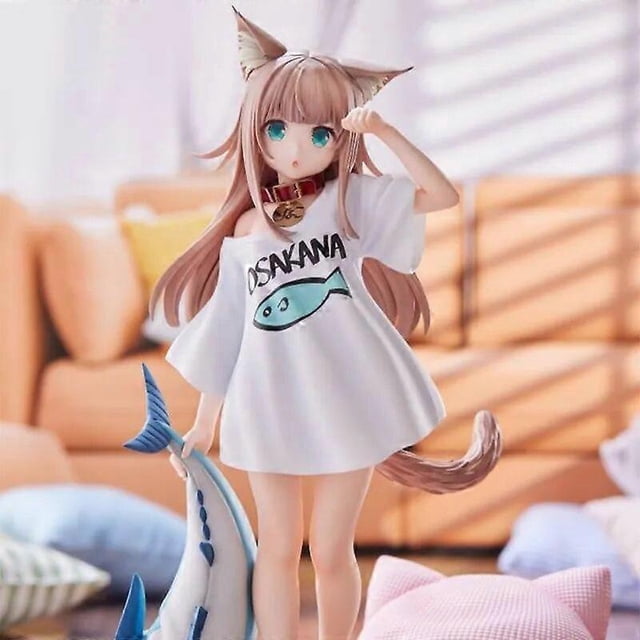 Anime Figure 23cm My Cat Is A Kawaii Girl Sexy Anime Action Figure Sexy Lovely Cat Girls Figure Model Doll Collection Toys Gifts