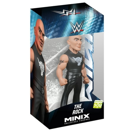 The Rock - WWE Minix Collectible Figurine (4.7 inch) Minix WWE Toy Wrestling Action Figure