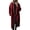 Red, variant on sicmoss Women's Red Double Breasted Wool Coat Notch Lapel Long Sleeve Long with Pockets Fall Winter