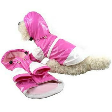 UPC: 0858342345033 | Pet Life ® Two-Tone Waterproof Adjustable Dog Raincoat Jacket w/ Removable Hood