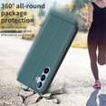 thumbnail image 5 of Decase Cover For Samsung Galaxy S23 Plus,Shockproof PU Leather Book Folding Flip Folio Case with Card Holders Kickstand Magnetic Closure TPU Inner Shell Protective Cover for Women Men,green, 5 of 6