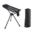 thumbnail image 1 of Reposapiés plegable de camping, reposapiés retráctil portátil, reposapiés al aire libre (negro) Zulema Reposapiés plegable, 1 of 8