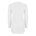 thumbnail image 5 of Sevevn Women's Fashion Solid Loose Long Sleeve T-shirt Pullover Tops White XL Holiday Gift Finder, 5 of 7