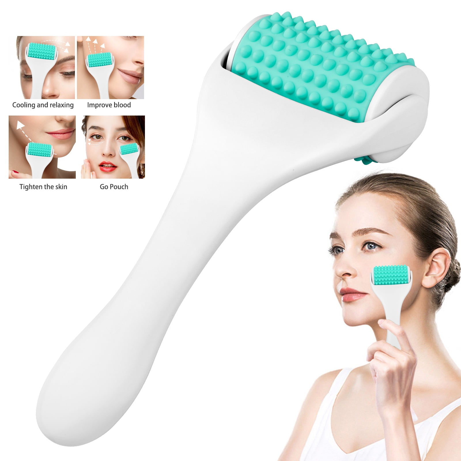 TSV Muscle Roller Stick, Silicone Massage Roller, Handheld Manual