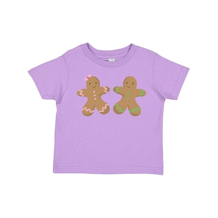 

Inktastic Twin Gingerbread Boy and Girl Co Gift Toddler Boy or Toddler Girl T-Shirt