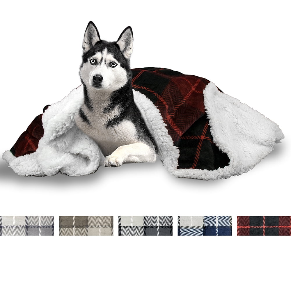 PetAmi Dog Blanket, Sherpa Dog Blanket | Plush, Reversible ...
