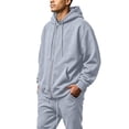 thumbnail image 5 of HAJWOH Sweatsuits for Mens Full Zip Drawstring Casual Hooded and sweatpants with Pockets Running Jogging Sport Comfort Suit, 5 of 5