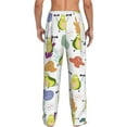 thumbnail image 3 of Xecao Orange Green Avocado Men's Straight Lounge Pajama Pants: The Ultimate in Comfortable Sleepwear, 3 of 9