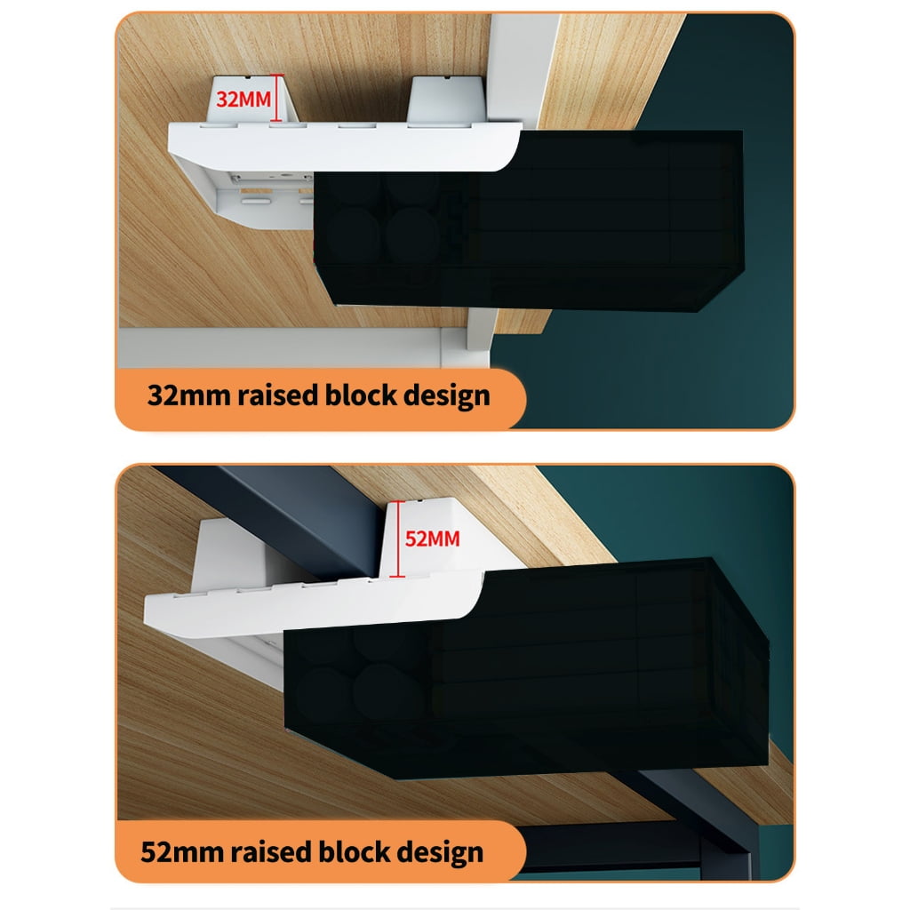 MOMOJIA Under Desk Storage Solution Smooth Gliding Mechanism Environmentally Safe Materials