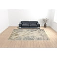thumbnail image 2 of HomeRoots 512915 12 x 15 ft. Ivory Silver & Gold Abstract Stain Resistant Rectangle Area Rug, 2 of 5