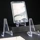 thumbnail image 4 of Soporte de caballete para pantalla acrílica | Soporte de mesa transparente para fotos, tarjetas, placas, teléfonos, arte pequeño | Soporte de placa transparente de escritorio para eventos de bodas, 4 of 6