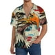 thumbnail image 1 of Fotbe Retro American Eagle Camisa Estampada de Manga Corta para Hombre, Casual de Verano, Estilo Playero, Sin Arrugas-Small, 1 of 5