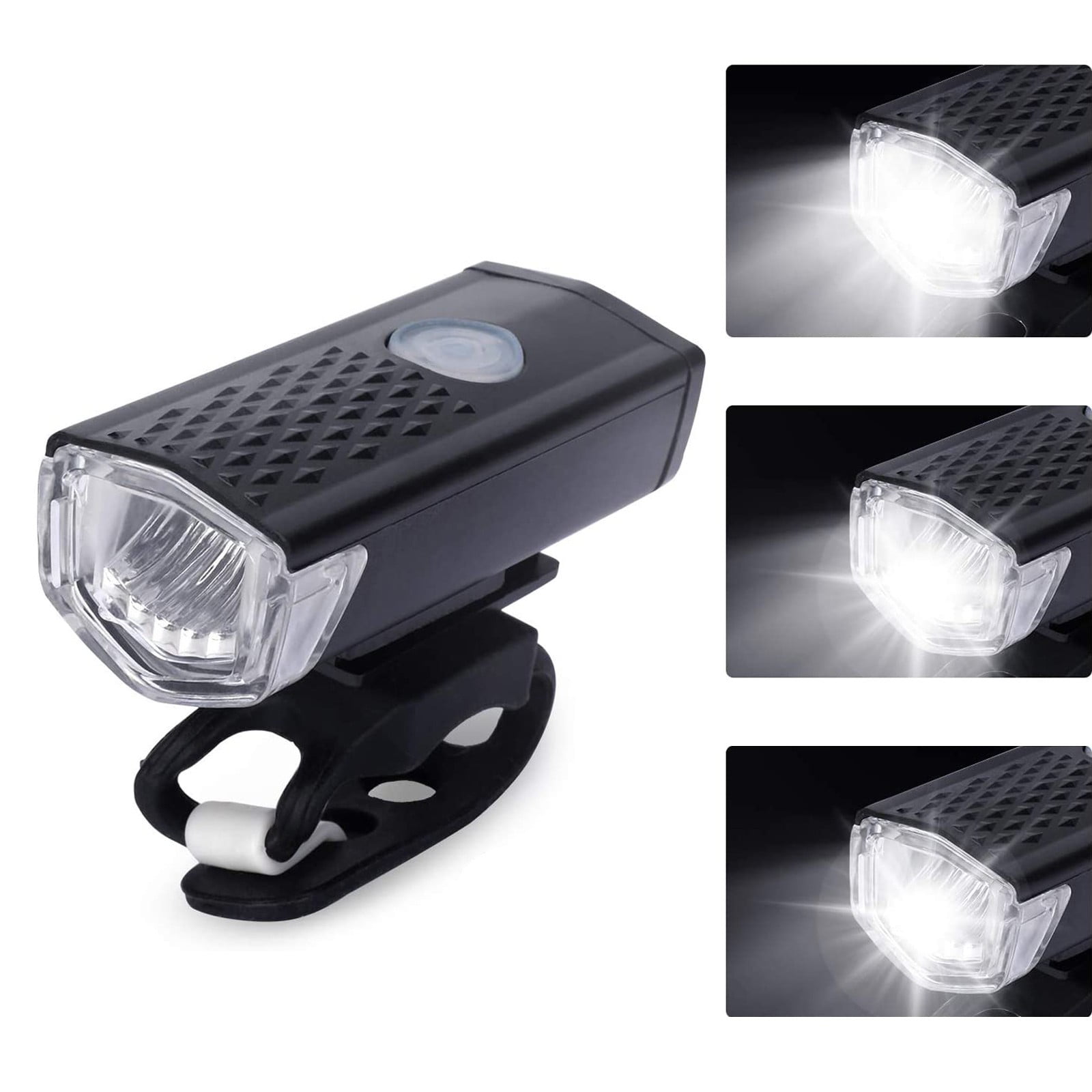 USB Rechargeable LED Bike Bicycle Cycling Headlight Front Light Tail Rear Lamp 