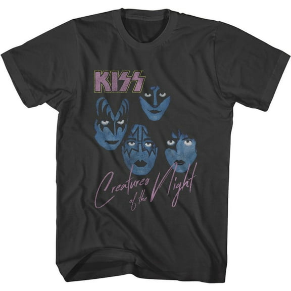 Kiss Creatures of the Night Smoke Adult T-Shirt