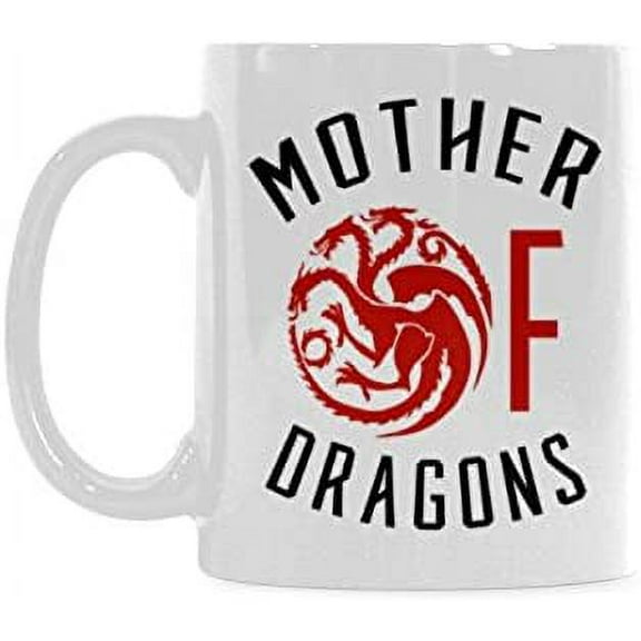 Funny Dragon Mug - Mother of Dragons Mug Coffee Mug Ceramic Material Mugs Tea Cup White 11oz