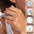 thumbnail image 2 of DORANA 4PCS S925 Sterling Silver Plated Rings for Women Non Tarnish Fashion CZ Thumb Pinky Stackable Ring Set Birthday Graduation Mothers Day Jewelry Gifts Her Teen Girlfriend Size 5/6/7/8/9/10/11, 2 of 6