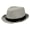 light grey, variant on Men Classical Fedoras Hat with Black Bands Short Brimmed Sun Hat Gentleman Cosplays Party Costume Accessories