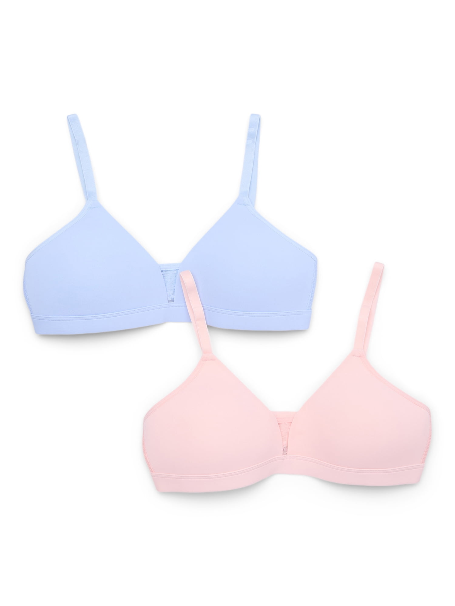 Wonder Nation Molded Cup Bralette, 2 Pack, Sizes 30-38