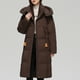 thumbnail image 1 of Parkas de manga larga para mujer, otoño e invierno, holgadas, de longitud media, con capucha, cálidas, abrigos de manga larga para mujer, 1 of 5