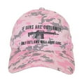 thumbnail image 3 of RapDom Outlaw Graphic Relaxed Mens Cap [Pink Digital - Adjustable], 3 of 4