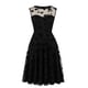 thumbnail image 1 of Vestido Sin Mangas Fridja Moda Casual Mujer Malla Bordado Cremallera, 1 of 9