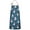 Blue Christmas Snowman, variant on Dark Blue Christmas Gingerbread Pattern Apron-Garden Aprons for Women with Pockets-Cotton Linen Waterproof Kitchen Cooking Gardening Aprons Adjustable for Kitchen,Cooking,BBQ and Salon 33"x27"
