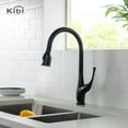 thumbnail image 4 of KIBI High Arc Pull Out Single Level Lead Free Brass Kitchen Faucet with Sprayer and Soap Dispenser, 4 of 10