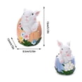 thumbnail image 4 of Adorno de Pascua Naiovety de resina huevo animal escultura primavera azul, 4 of 6